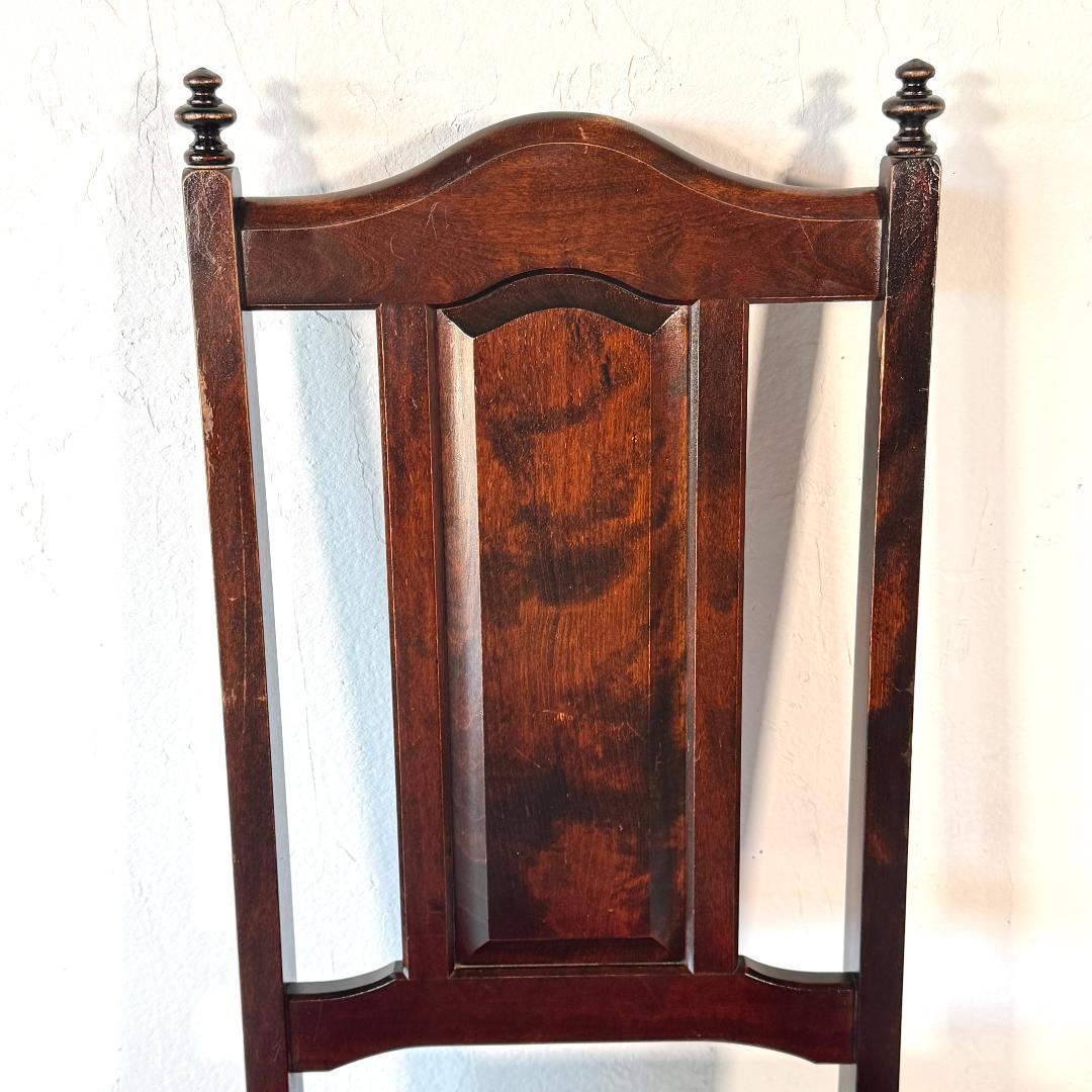 ①北海道民芸家具　椅子　樺材　ヴィンテージ