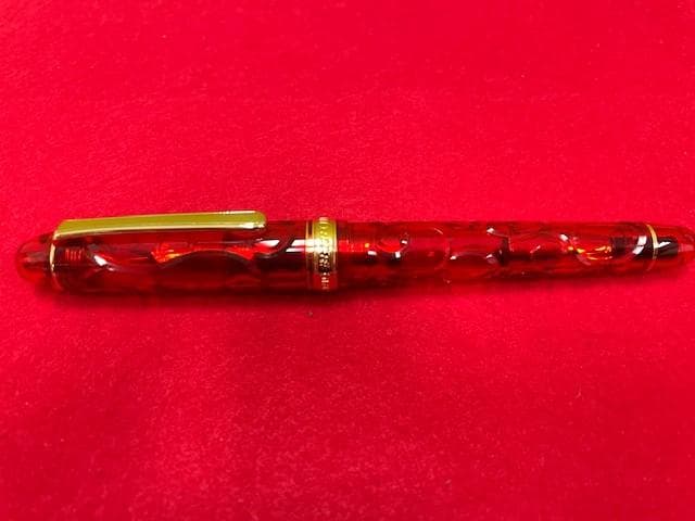 未使用品 プラチナ万年筆 #3776 センチュリー 錦秋 14k EF 即日配送