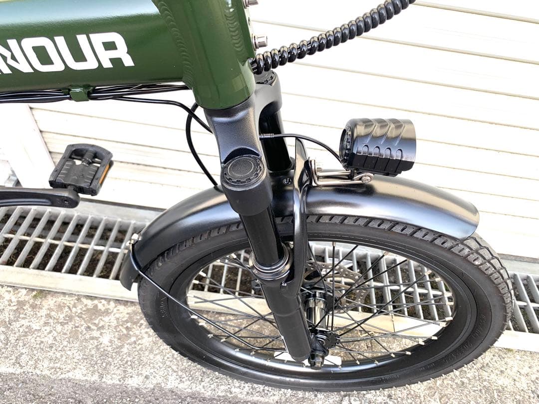 送料無料EENOURディスクMTB折り畳み電動アシスト自転車20インチ動作確認済