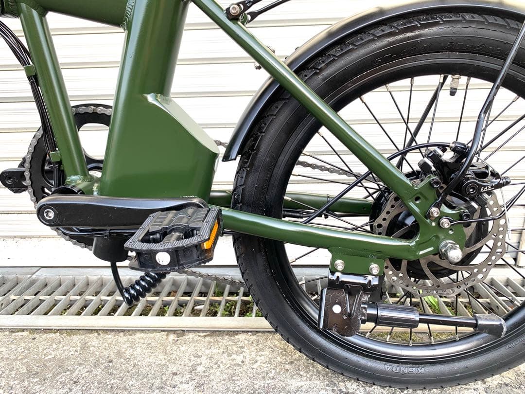 送料無料EENOURディスクMTB折り畳み電動アシスト自転車20インチ動作確認済