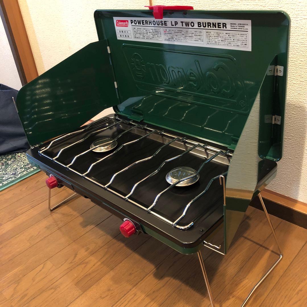 コールマン Coleman パワーハウス LPツーバーナーコンロ 美品