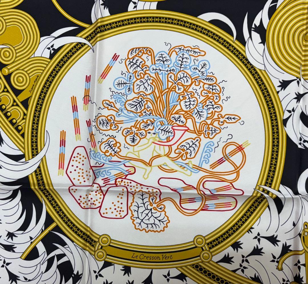 エルメス カレ90 刺繍が織りなす伝説 【未使用試着なし→正規ソルド購入】