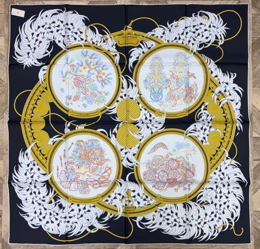 エルメス カレ90 刺繍が織りなす伝説 【未使用試着なし→正規ソルド購入】