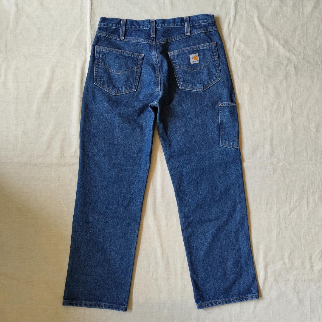 カーハート デニム ダブルニー ペインターパンツ W33 L30 メキシコ製