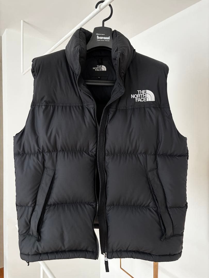 【ノースフェイス】美品 国内正規 L ヌプシ ダウンベスト 黒 ND92232