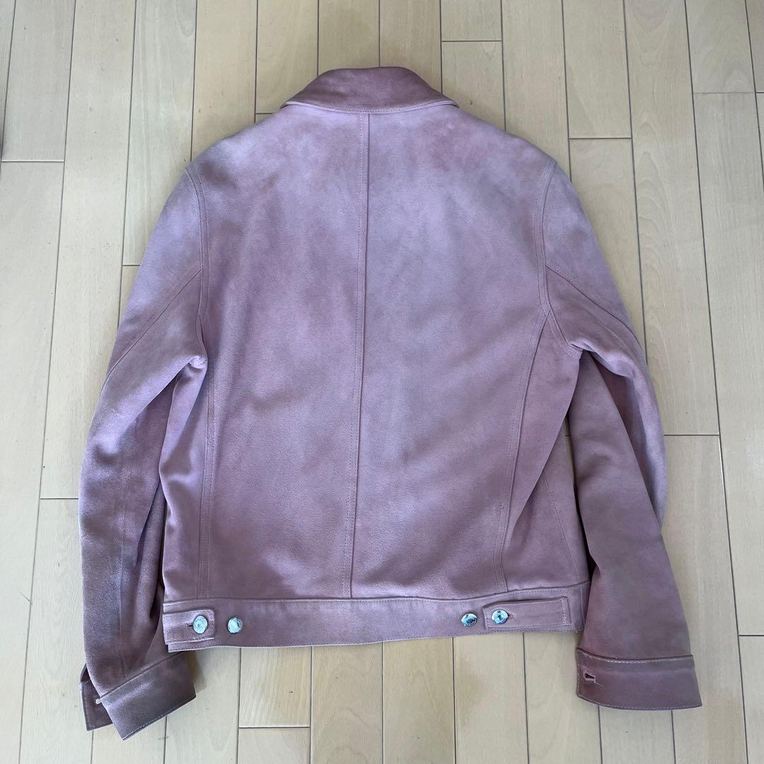 Paul Smith 25SS スエードレザー　ライトピンク　ゴートスキン