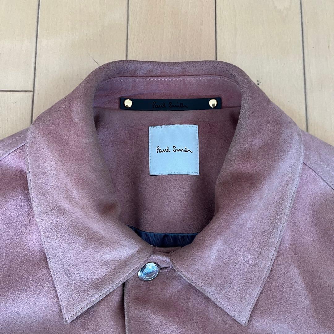 Paul Smith 25SS スエードレザー　ライトピンク　ゴートスキン