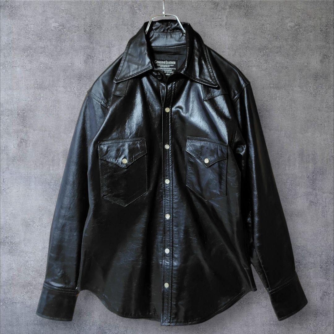 B.B.H.Clothing 本革 ウエスタン レザーシャツ ジャケット　М