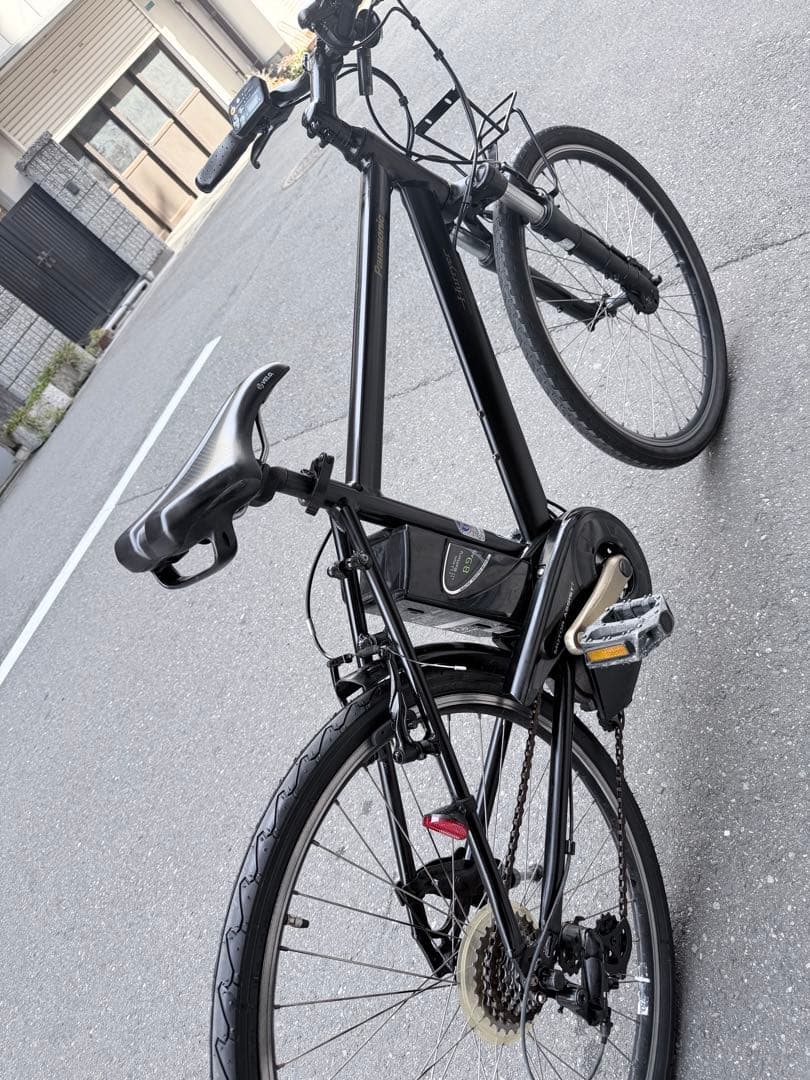 大阪府　Panasonic 電動アシスト自転車 スポーツタイプ 黒