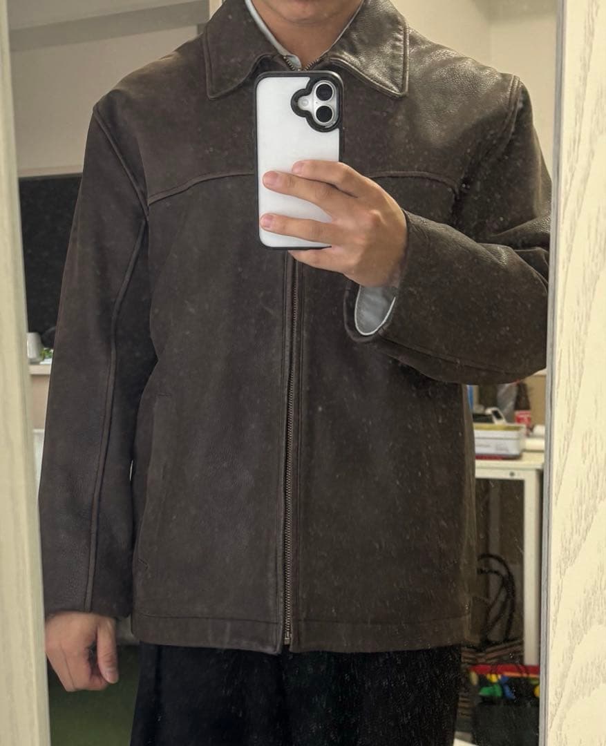 ゆ*め様 old　Eddie Bauer　本革　ブラウン　 レザージャケット　ビ