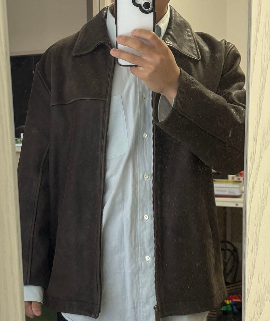 ゆ*め様 old　Eddie Bauer　本革　ブラウン　 レザージャケット　ビ