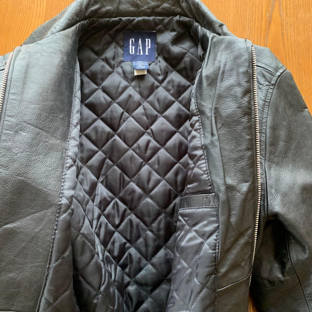 90s OLD GAP レザージャケット　希少XSサイズ　牛皮　オールドギャップ