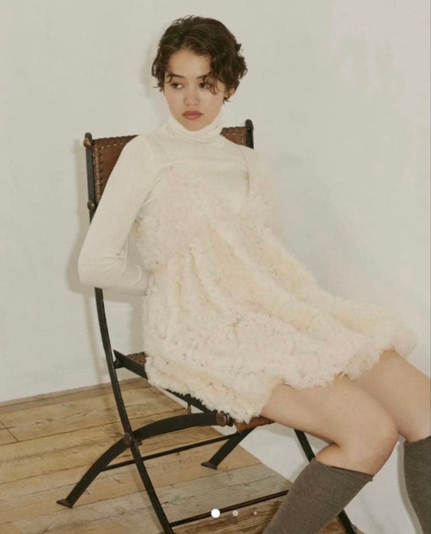 【新品未使用】NOTRE emor tulle mini dress アイボリー