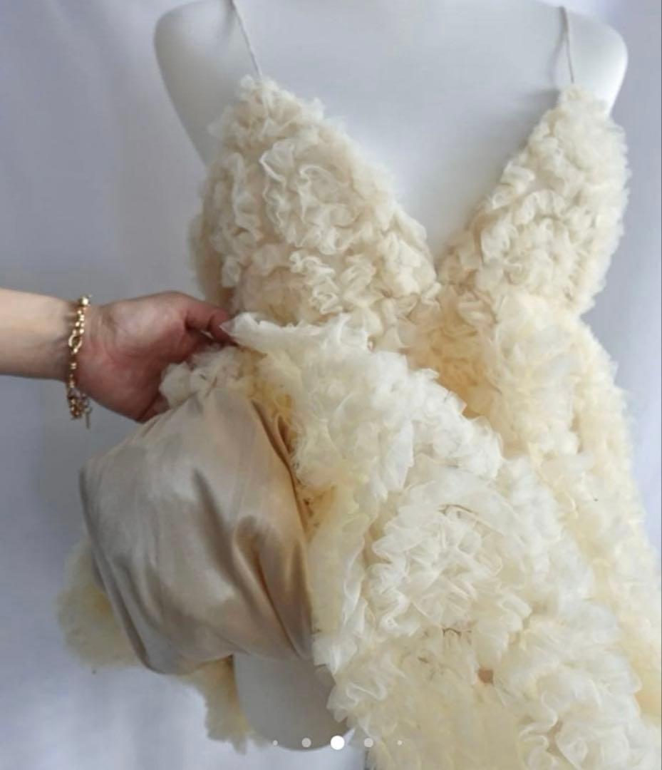 【新品未使用】NOTRE emor tulle mini dress アイボリー