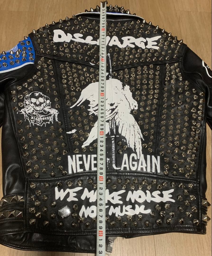 カズ　鋲ジャン　革ジャン　discharge