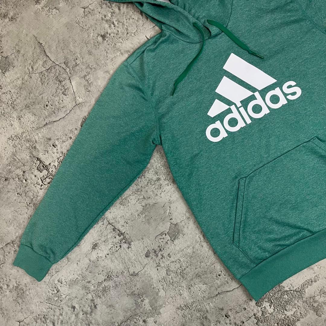 adidas 松本山雅FC プルオーバー パーカー フーディー 古着 グリーン