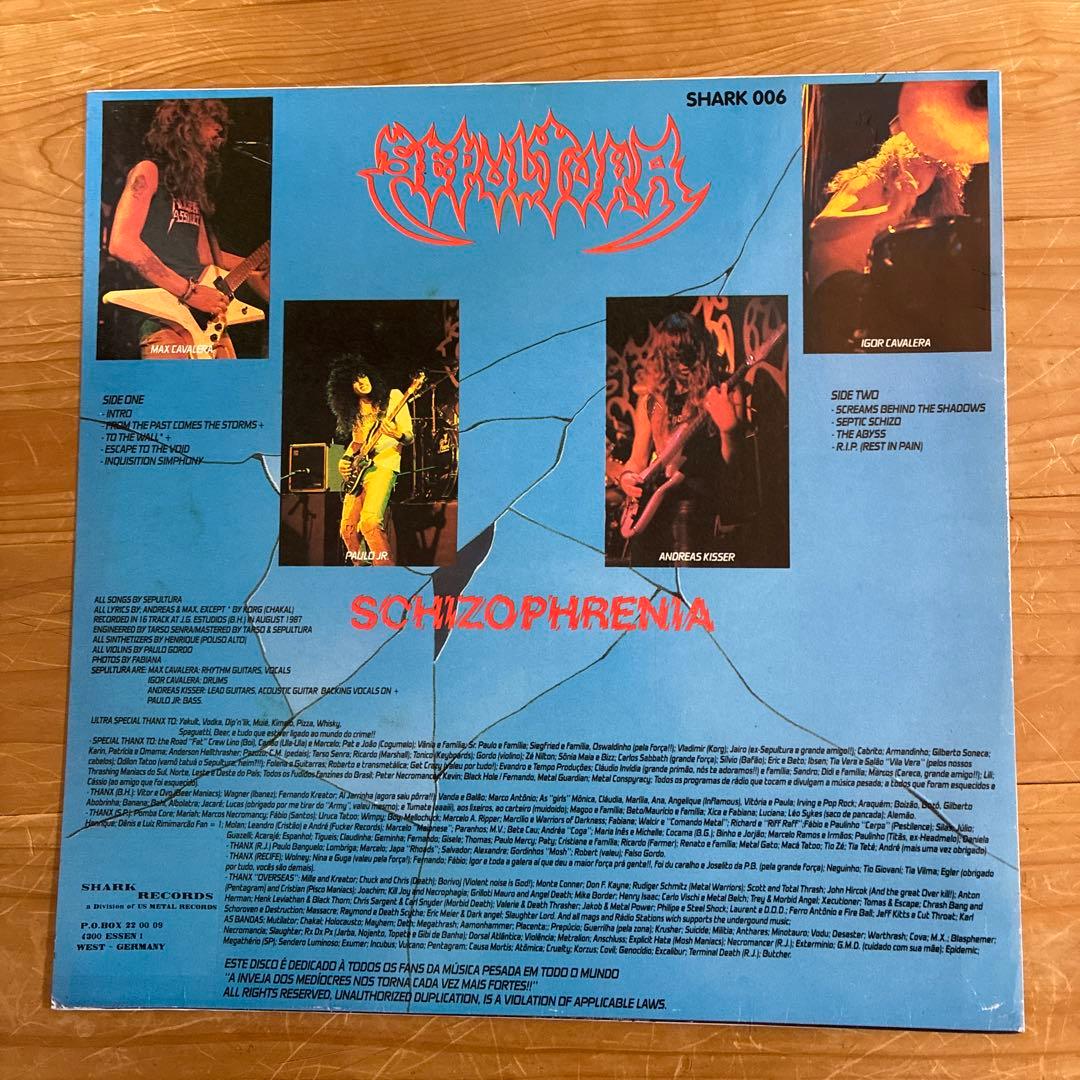 Schizophrenia／SEPULTURA (LPレコード盤)