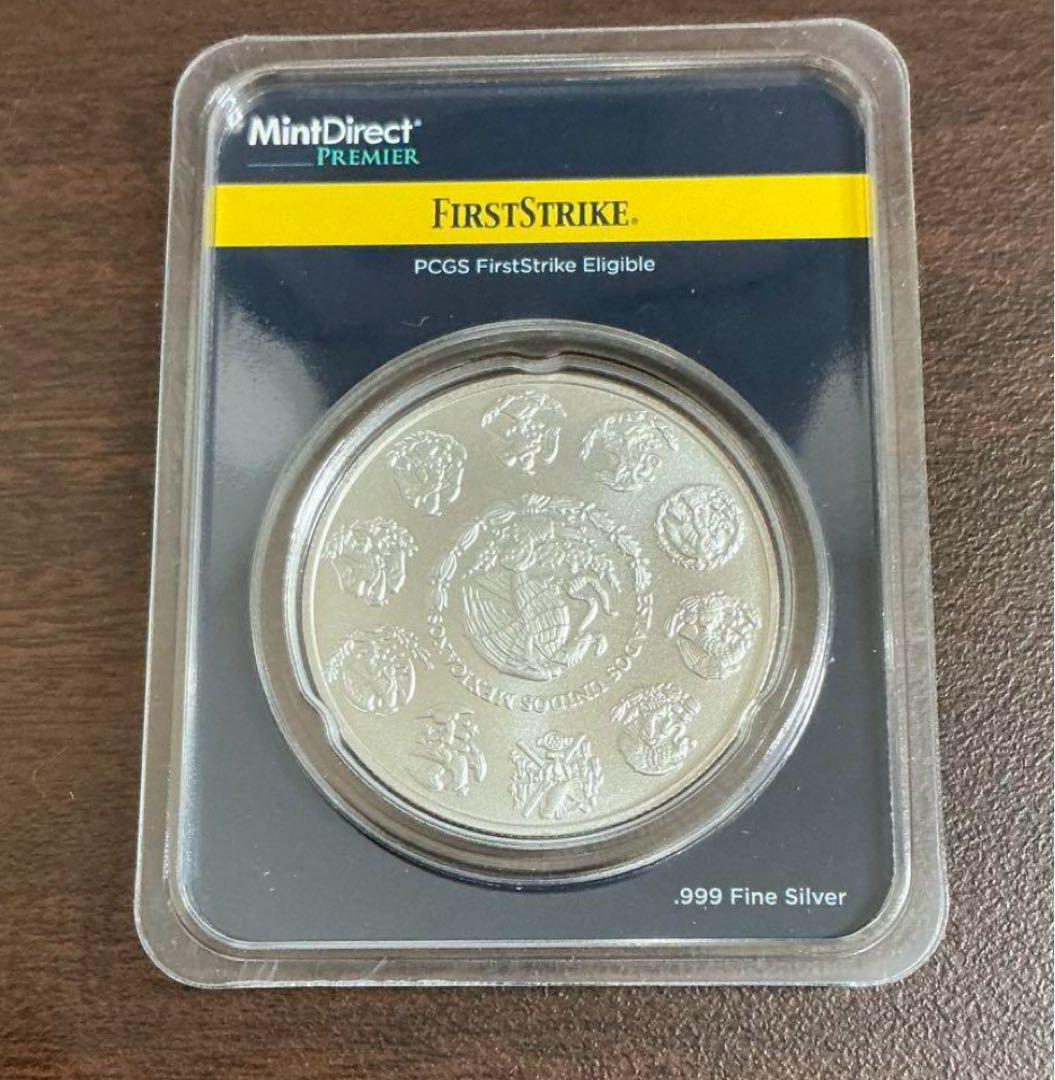 メキシコ　リベルタード 銀貨　APMEX PCGS　FIRST 2024年