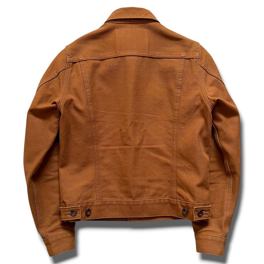 良品 IRON HEART ブラウン ダック トラッカー ジャケット 34