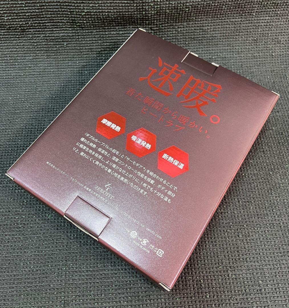 25モデル　ZEROFIT 速暖。HEATRUB モックネック【 M】 ブラック