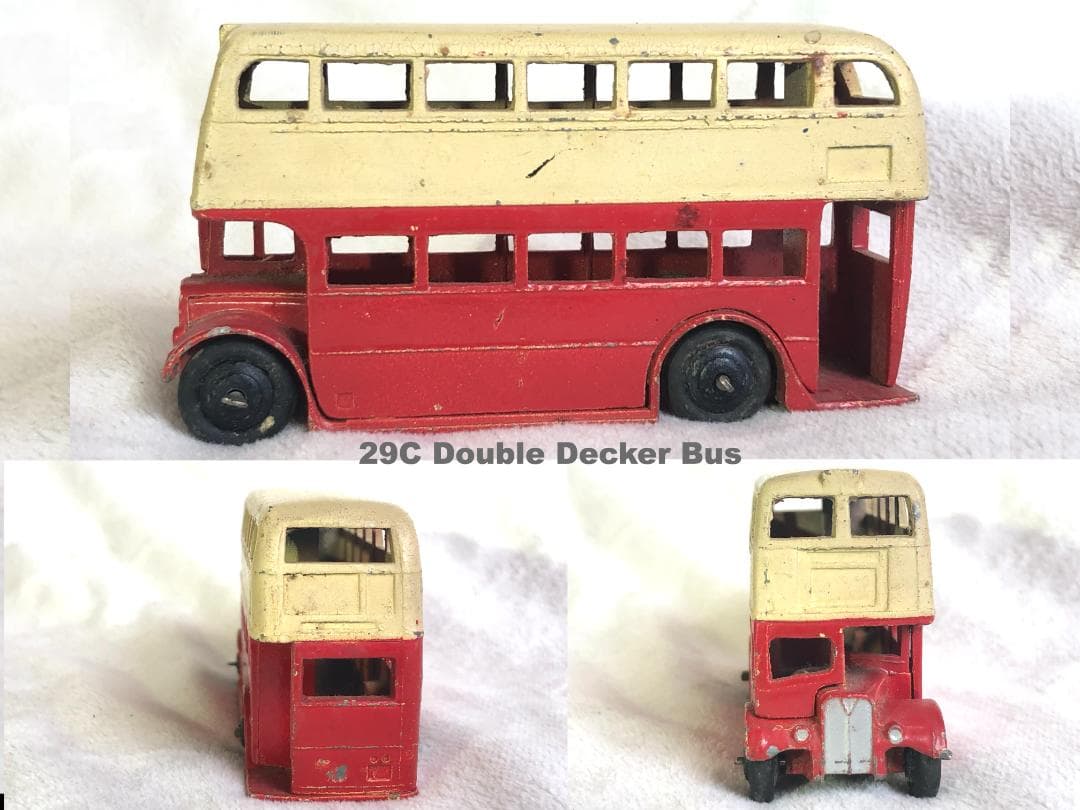 【当時物】英国製 DINKY サービス車両＆バス 7台セット 消防車ハシゴ付