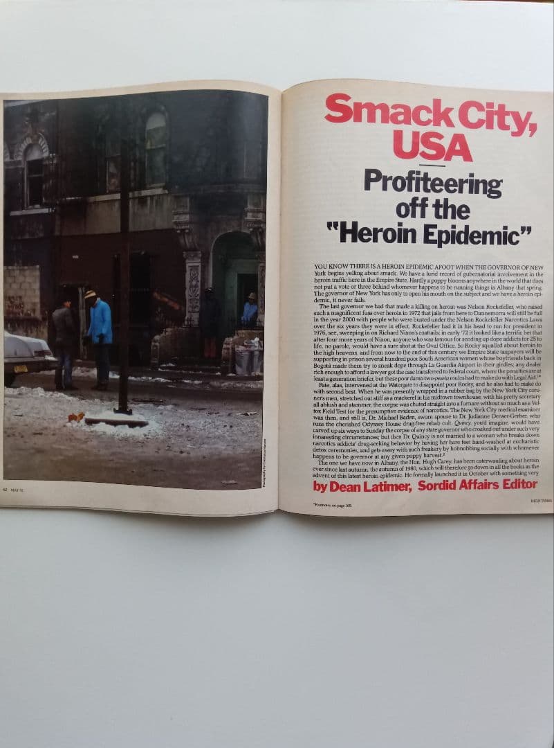80s/VINTAGE/HIGH−TIME/FEBRUARY/1981/洋雑誌。