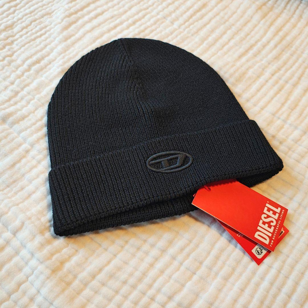 新品未使用 DIESEL ニット帽 ブラック ビーニー