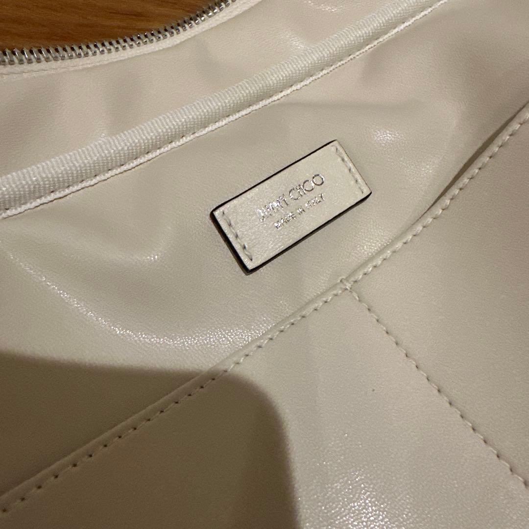 新品 Jimmy Choo Malbon シューバッグ　ホワイト　白
