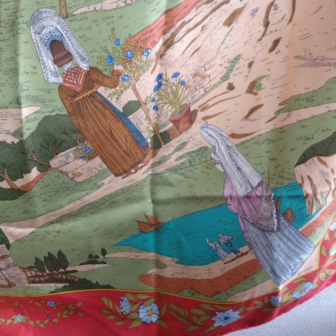 エルメス HERMES カレフランス伝統衣装スカーフ