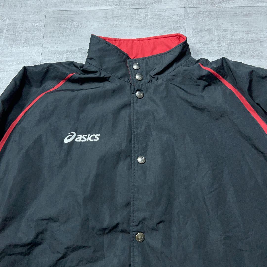 asics 防寒 裏地 ウィンドブレーカー上下セット メンズ L バスケ 黒