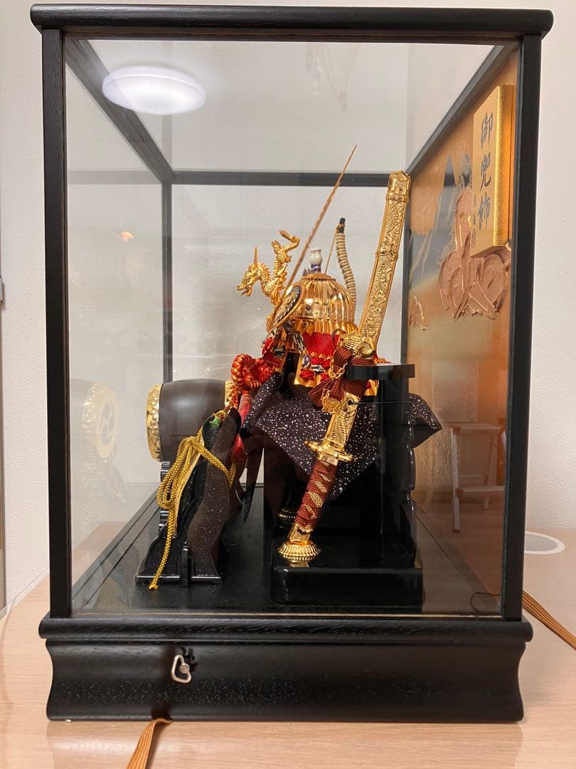 【極美品】楽天1位現行品⭐️五月人形 兜飾り 藤翁作「富岳」ケース飾り コンパクト