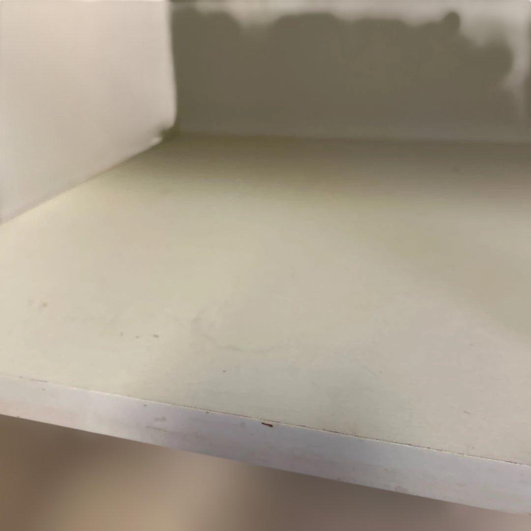 ホワイト 食器棚 二段式 ガラス扉