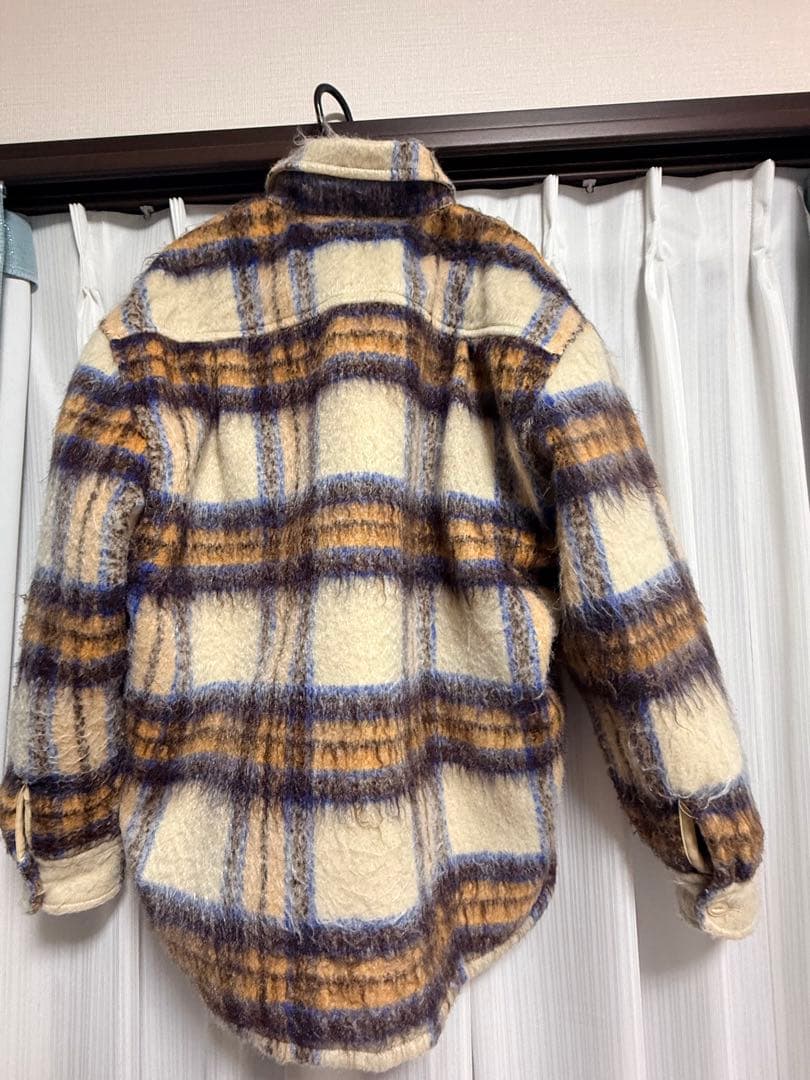 ジャケット・アウター SHAGGY CHECK PADDING LINER BIG JACKET