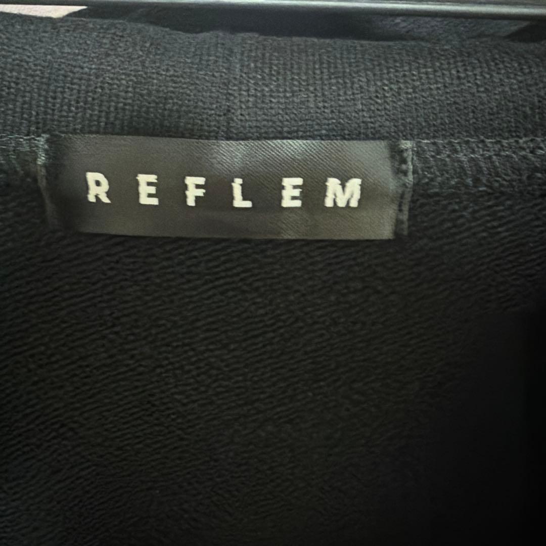 『REFLEM/レフレム』クロス総柄ラインストーンZIPパーカー