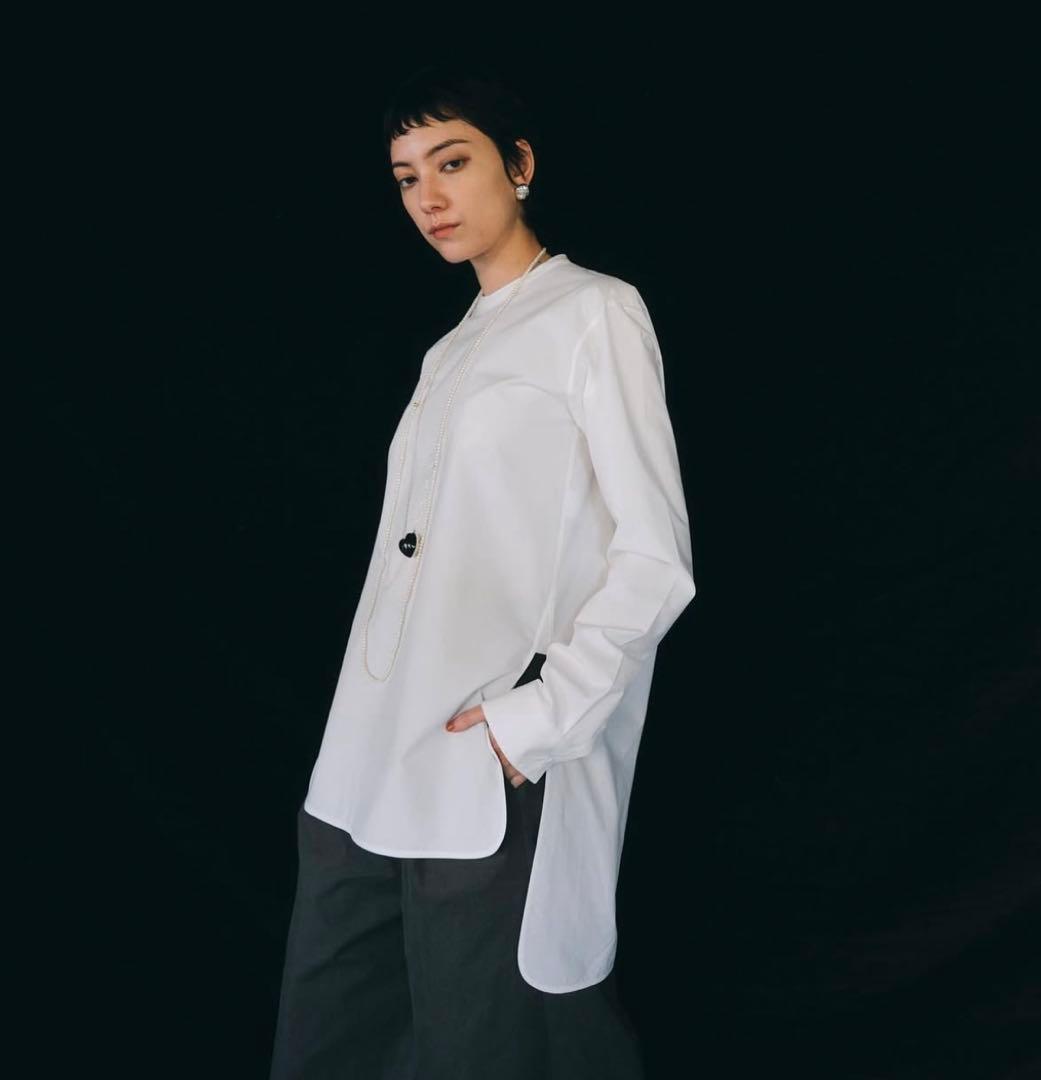 chieko＋cottonsilk dress shirt 38