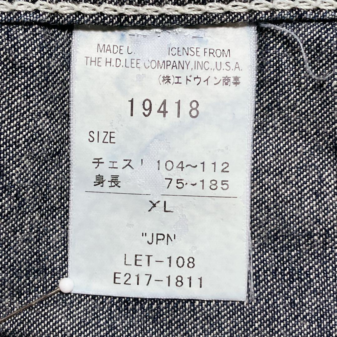 Lee デニム カバーオール 復刻 91-J 19418 ユニオンメイド 42