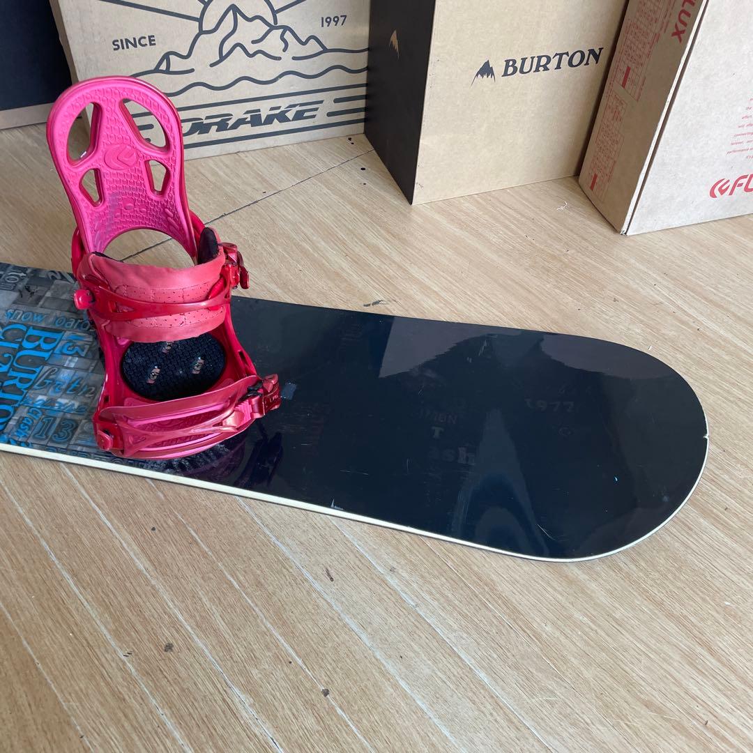 BURTON×FLUX　バートンスノーボードセット　フラックス　バインディング付