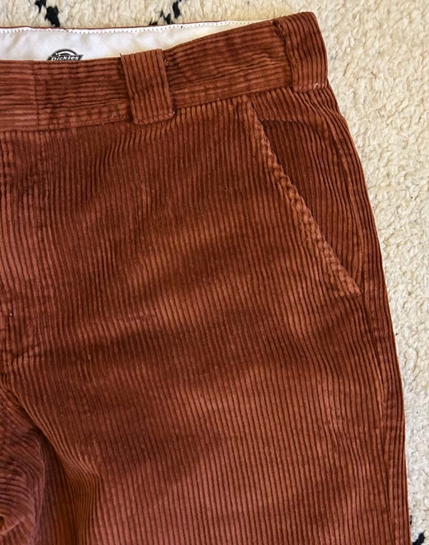 ディッキーズ ダブルニー コーデュロイ パンツ W34 L32 太畝