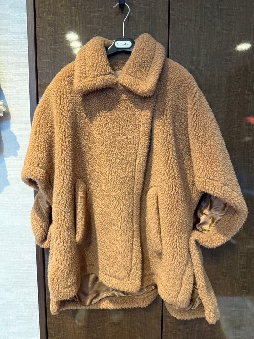 MaxMara テディベア テディ ケープ ポンチョ