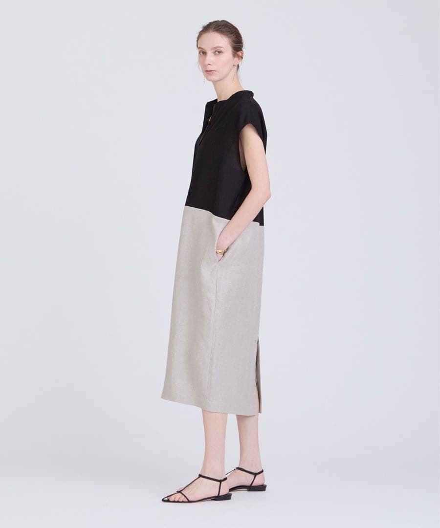 美品✨24SS ハウスオブロータス イソザイツカイワンピース リネン スキッパー