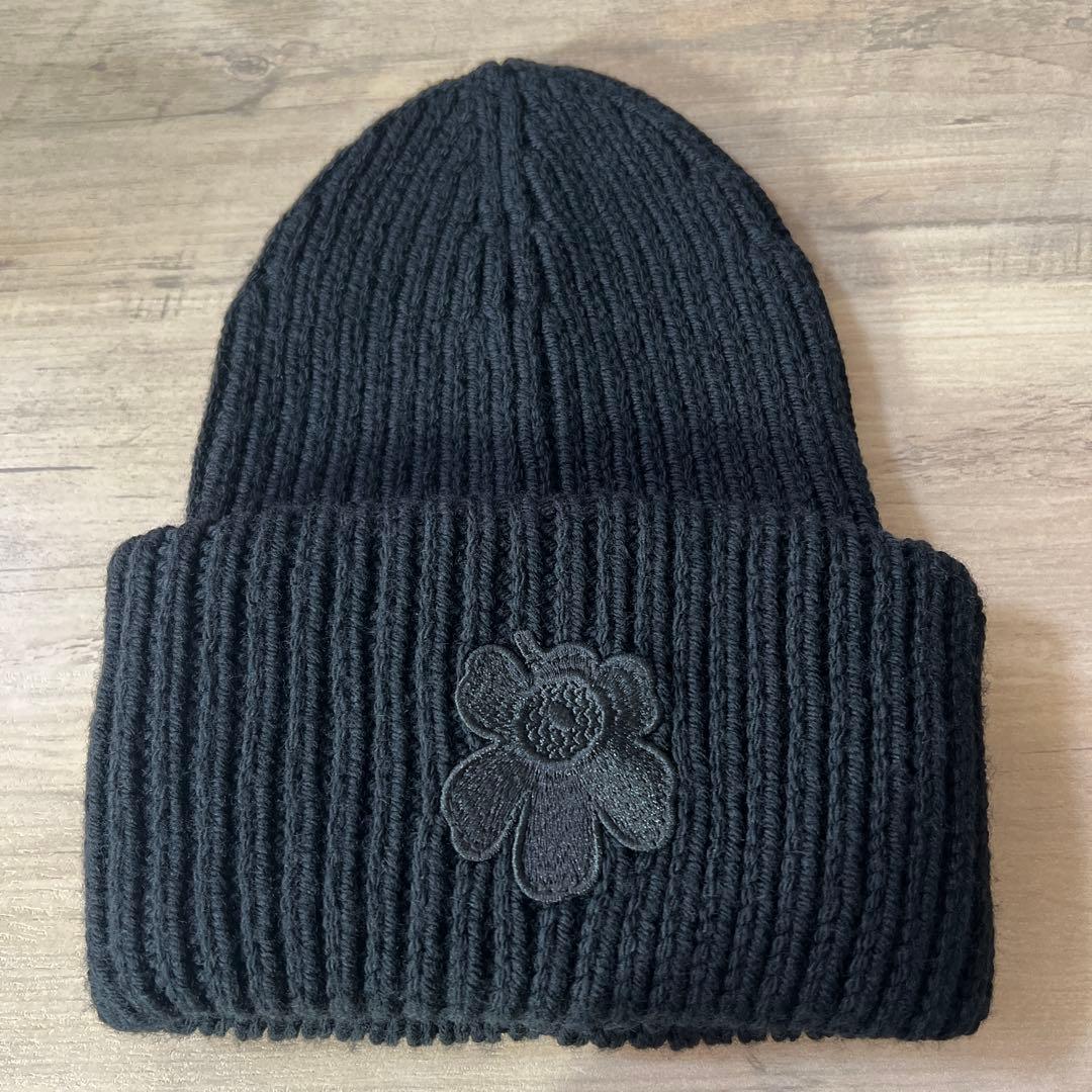 さ*さ様 マリメッコ　marimekko kioski　ニット帽　ブラック　黒