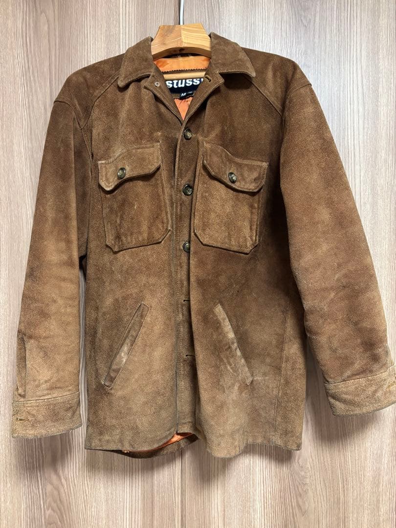 OLD STUSSY オールドステューシー　90s スエードレザージャケット　Ｌ