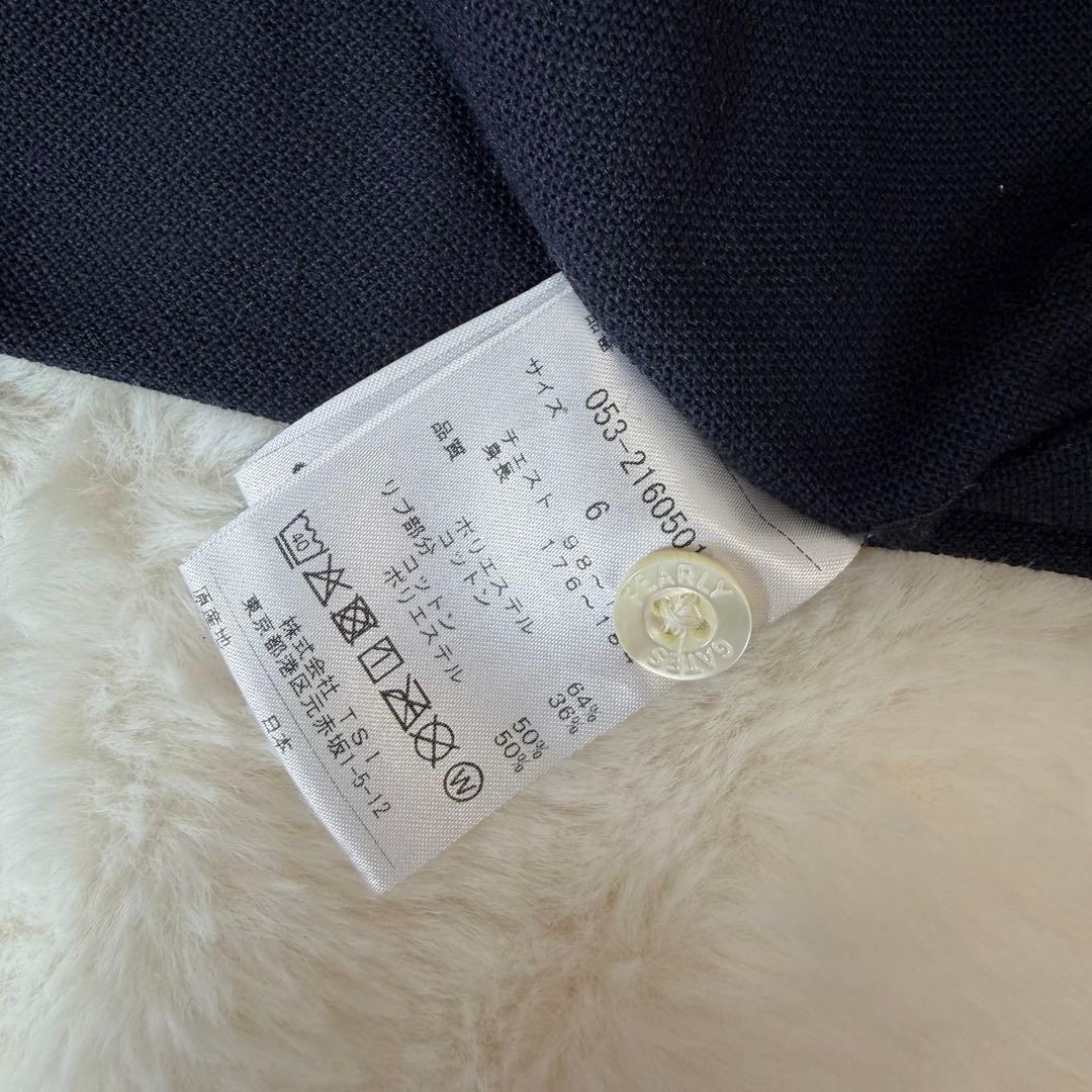 【美品】PEARLY GATES ネイビー ポロシャツ　サイズ6 XL（LL）
