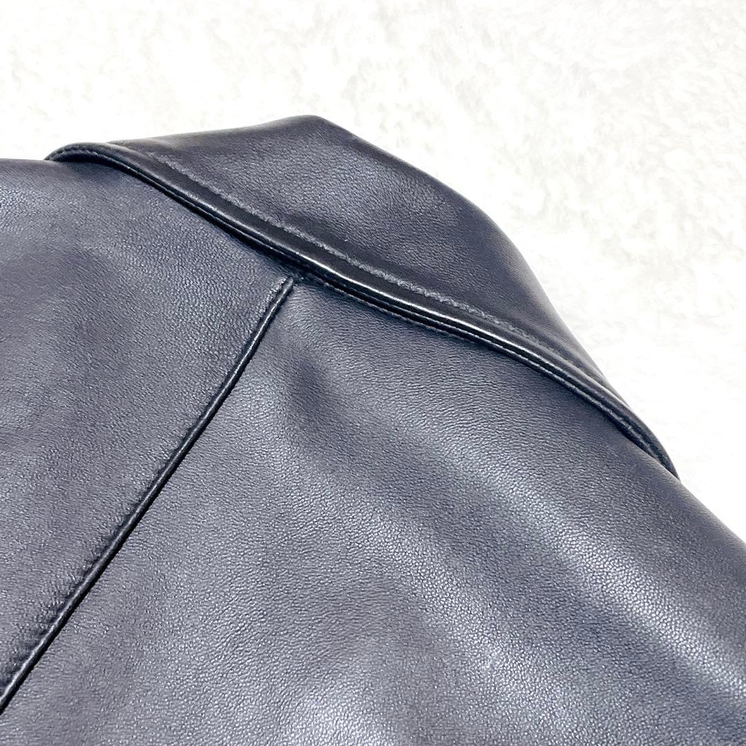 【美品】STUDIOUS ライダース　レザージャケット　ダブル　羊革