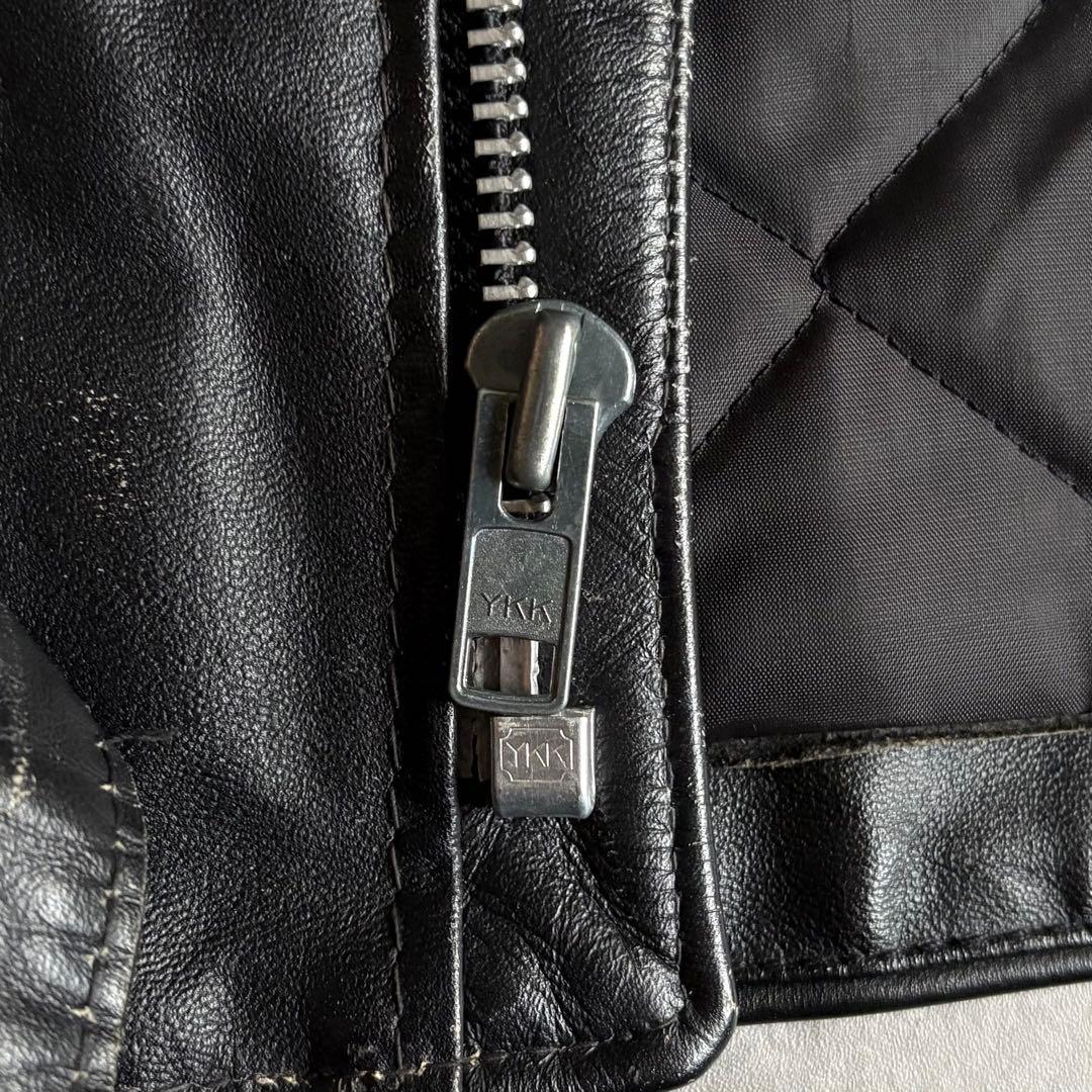 【90s schott】珍品　516 ライダース　フリンジ付き　usa製　本革