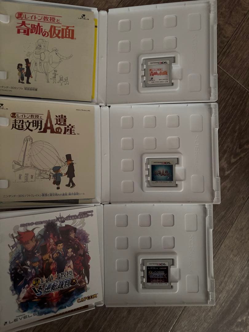 レイトン教授 DS 3DS Nintendo ソフト　コンプ　セット　謎解き