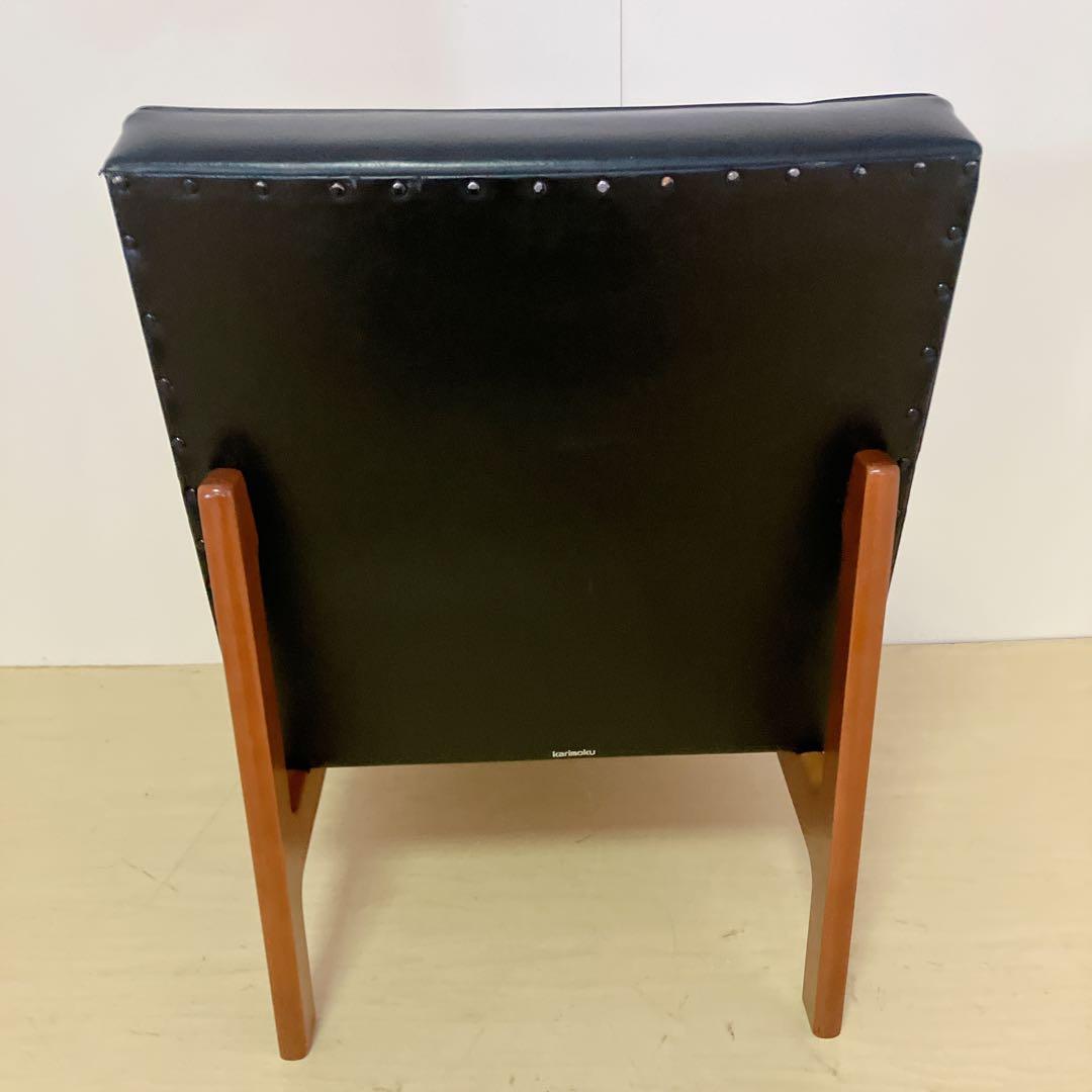 karimoku カリモク　カフェチェア　ダイニングチェア　1人掛けソファー　①