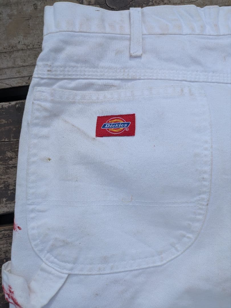 うた坊 ディッキーズ Dickies ペインターパンツ ペンキ ホワイト