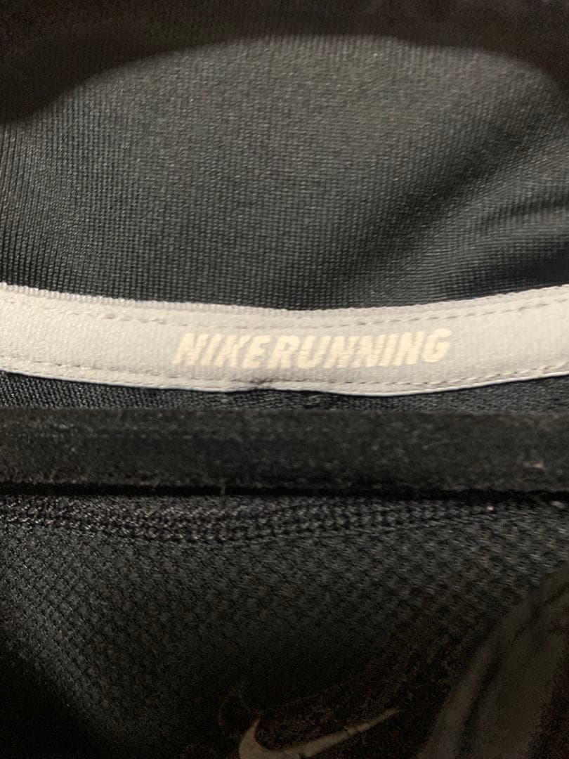 【NIKE】DRI-FIT ブラック ハーフジップ Tシャツ M used古着