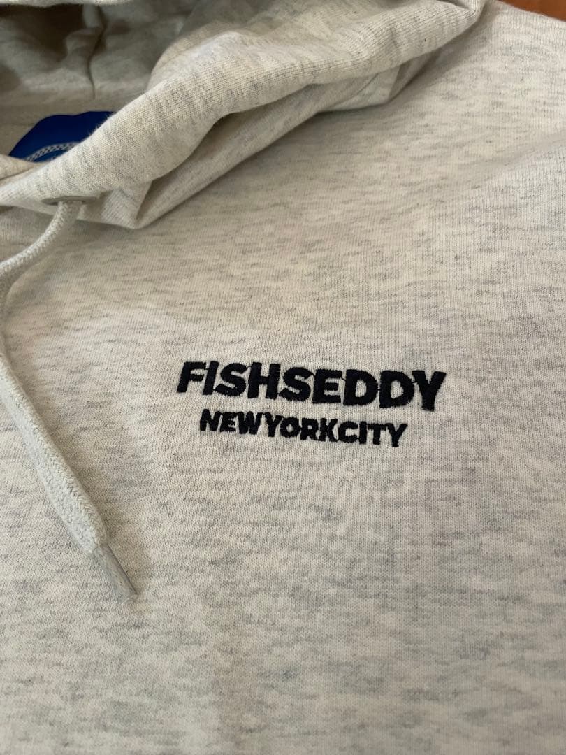 【美品】ニコアンドFISHS EDDY パーカーM ライトグレー